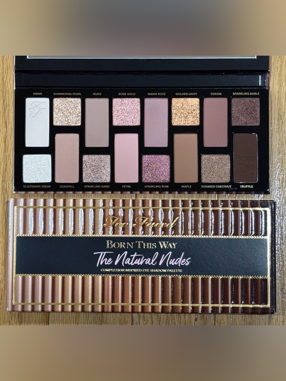 Too Faced THE NATURAL NUDES 16 Color Eye Shadow Eyeshadow Palette NIB